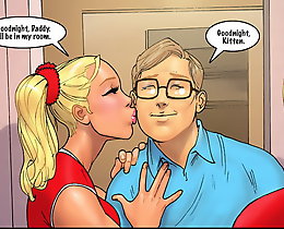 John Person. Kitty and Jenny Summers returning at home immediately after very long fucking working day