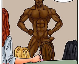 Top interracial porn toons with naughty hotties serving black cocks