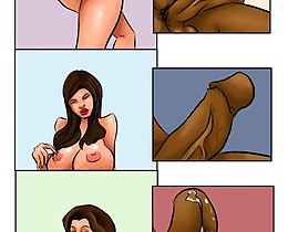 Stunning interracial sex show with cartoon pussy fucked and creampied