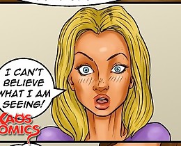 Sexy hotties fucked hard and fed with jizz in interracial xxx cartoons