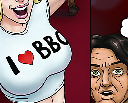 Hot gal at cartoon xxx pix initially fits a very enormous thick dark-colored tool in the lady's fucking life!