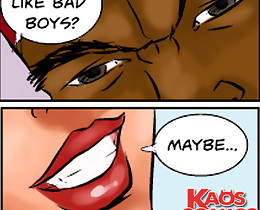Modern interracial sex cartoons containing naughty busty babe adoring dangerous brown guys with massive pricks!
