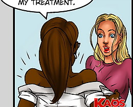 Alluring buxomy girl does the results of her innovative swollen areola remedy at interracial toons!