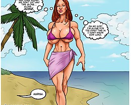 Awesome redhead slut black fucked in hardcore cartoon comics porn