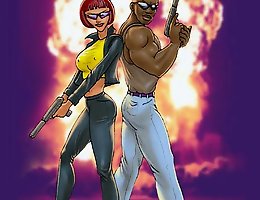 Interracial comics is the most interesting and exciting part on cartoon porn