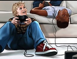 At these kind of interracial sexy comics dark-colored fella clapped my wife's rear and even rising the lady's blouse