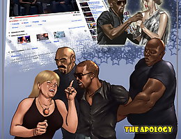 The Apology. The interracial cartoon intimacy parody glaring Kanye West together with Taylor Swift