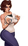 Cartoon sex pics consisting of naughty big breasted mum that wishes to bang handcuffed son